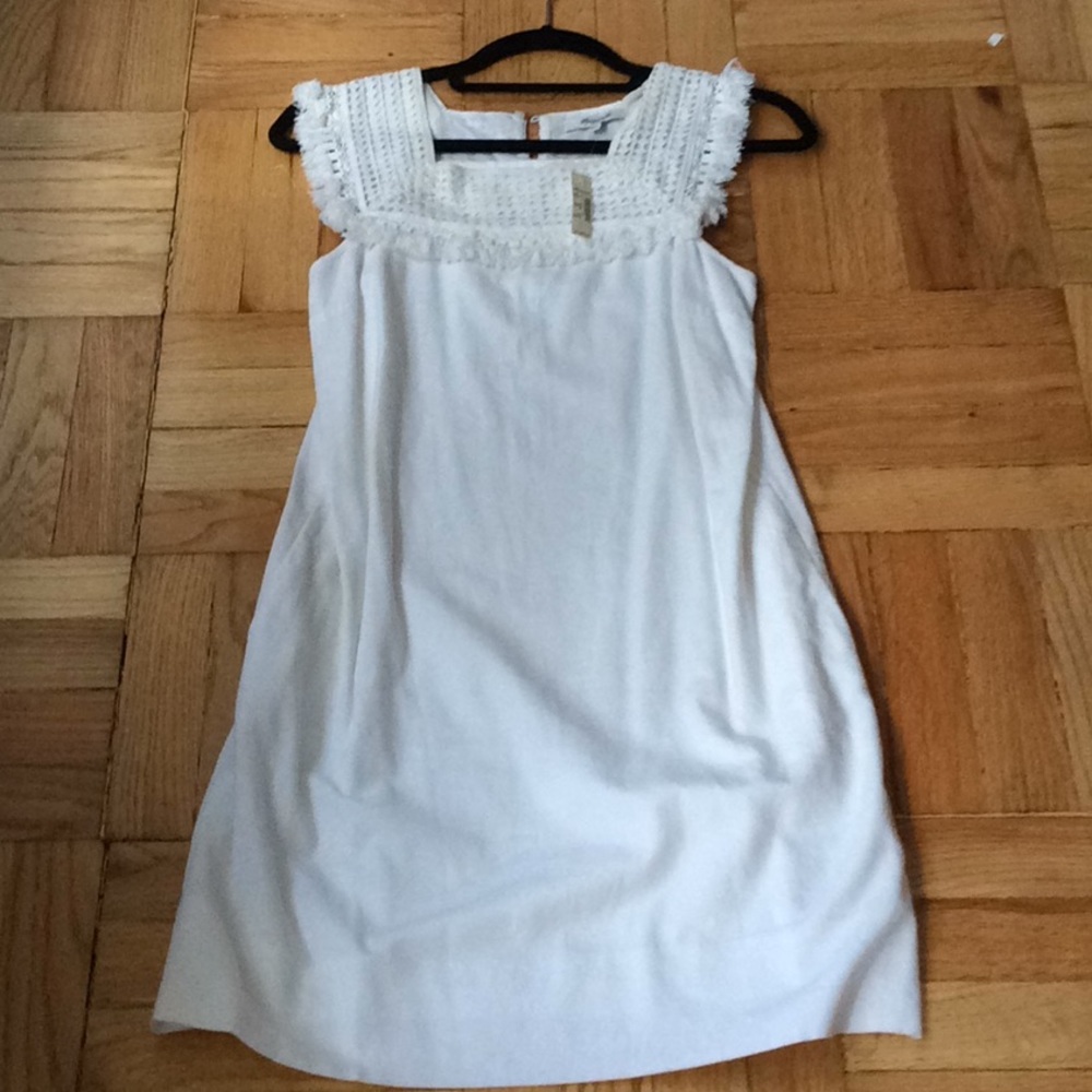 NWT madewell white linen dress